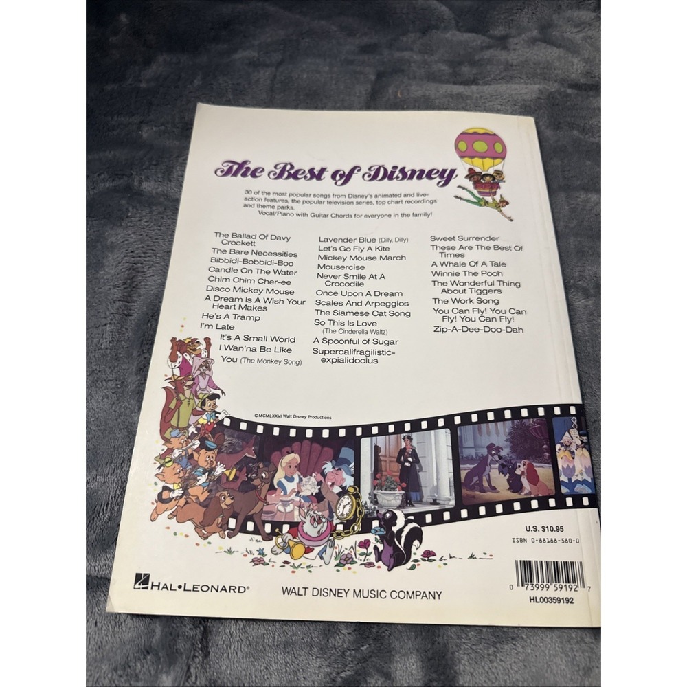 The Best of Disney; Easy Piano Seri- 0793524164, paperback, Hal Leonard - Picture 2 of 2
